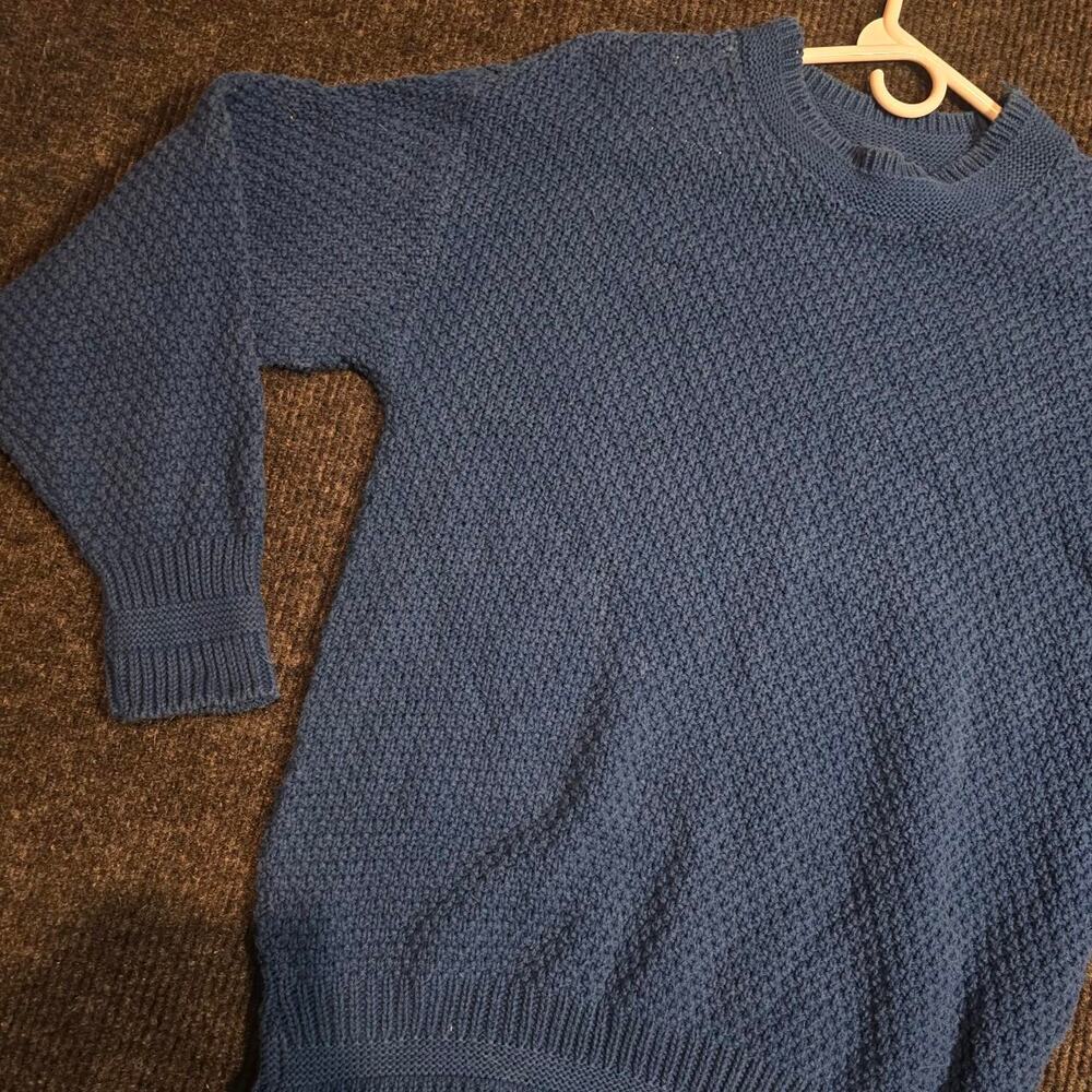 Vintage 80s Knitted made in USA sweater. mens XL - Picture 2 of 5